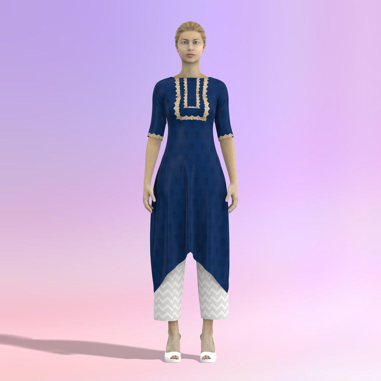 Unbalanced Beauty Customized Salwar Kameez - CST024 (Stitching Service)
