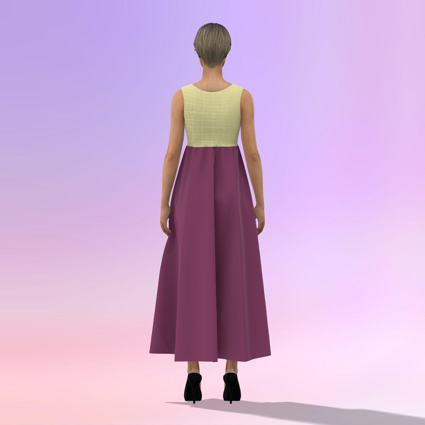 Artful Asymmetric Panelled Customized Dress - CDSS025 (Stitching Service)