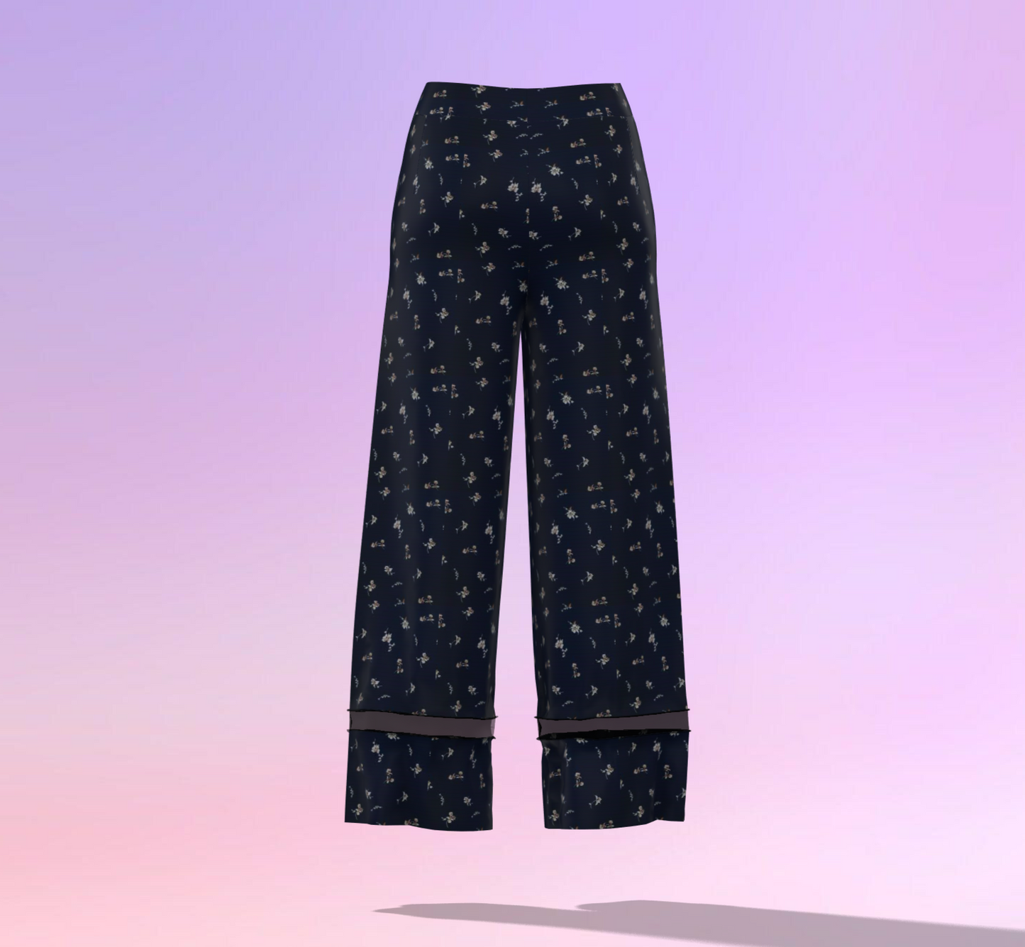 Stylish Strides Illusion Customised Palazzo Pants - CPS007 (Stitching Service)