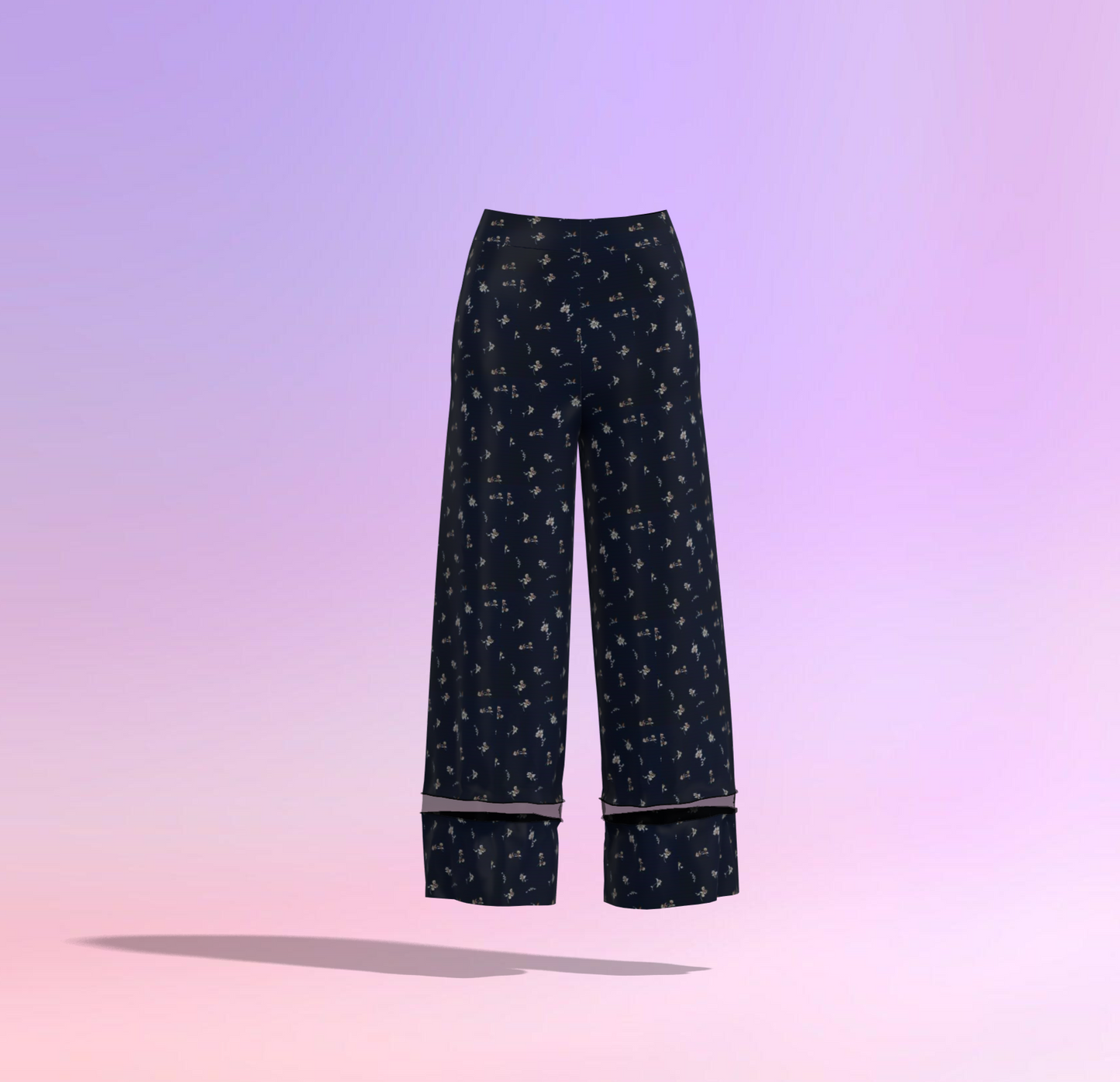 Stylish Strides Illusion Customised Palazzo Pants - CPS007 (Stitching Service)