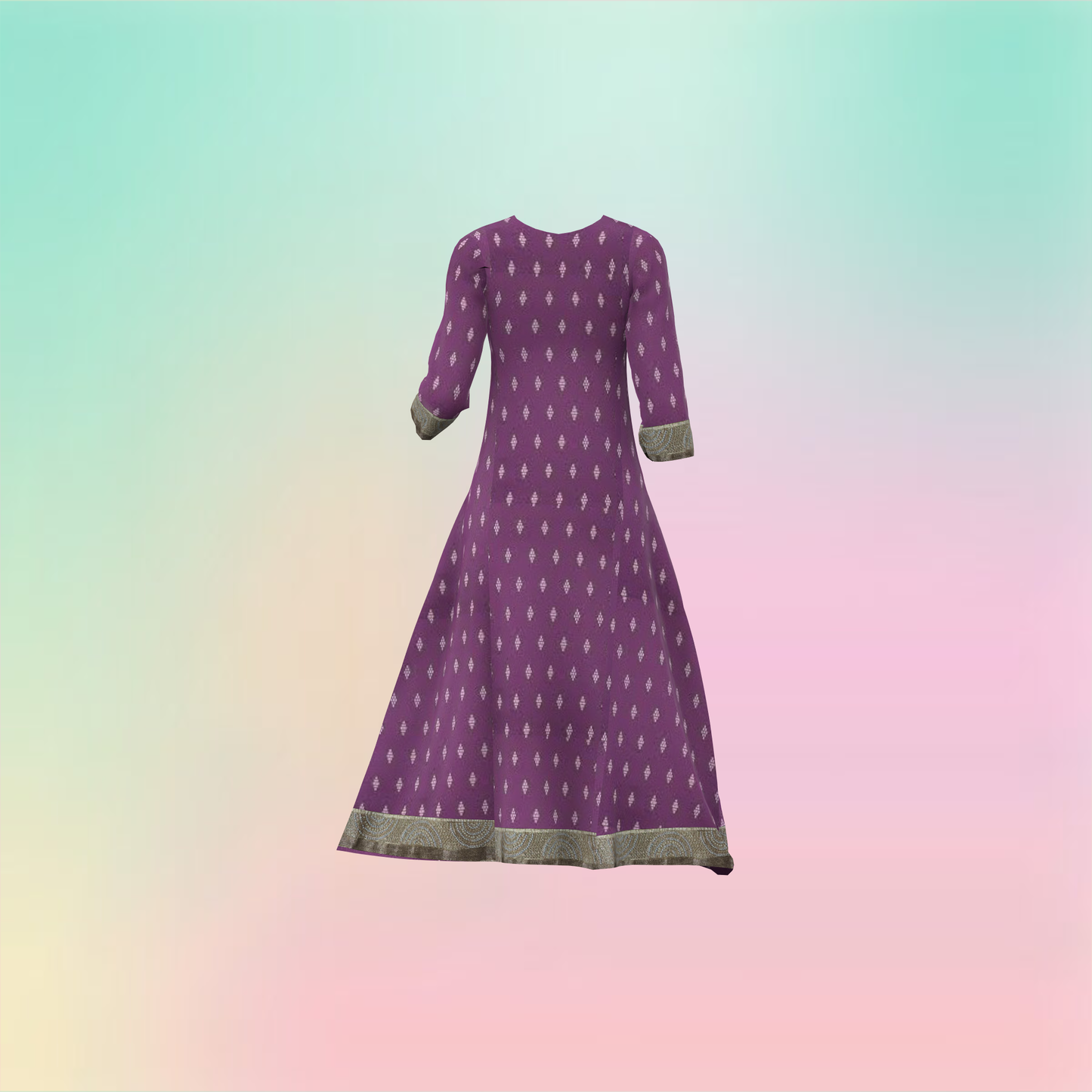 Stylish Panel Statement Customised Women Dress - CDSS060 (Stitching Service)