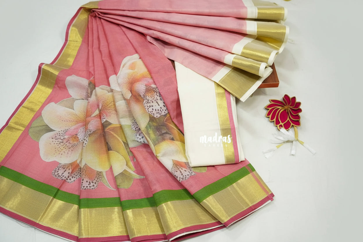 traditional south indian half saree