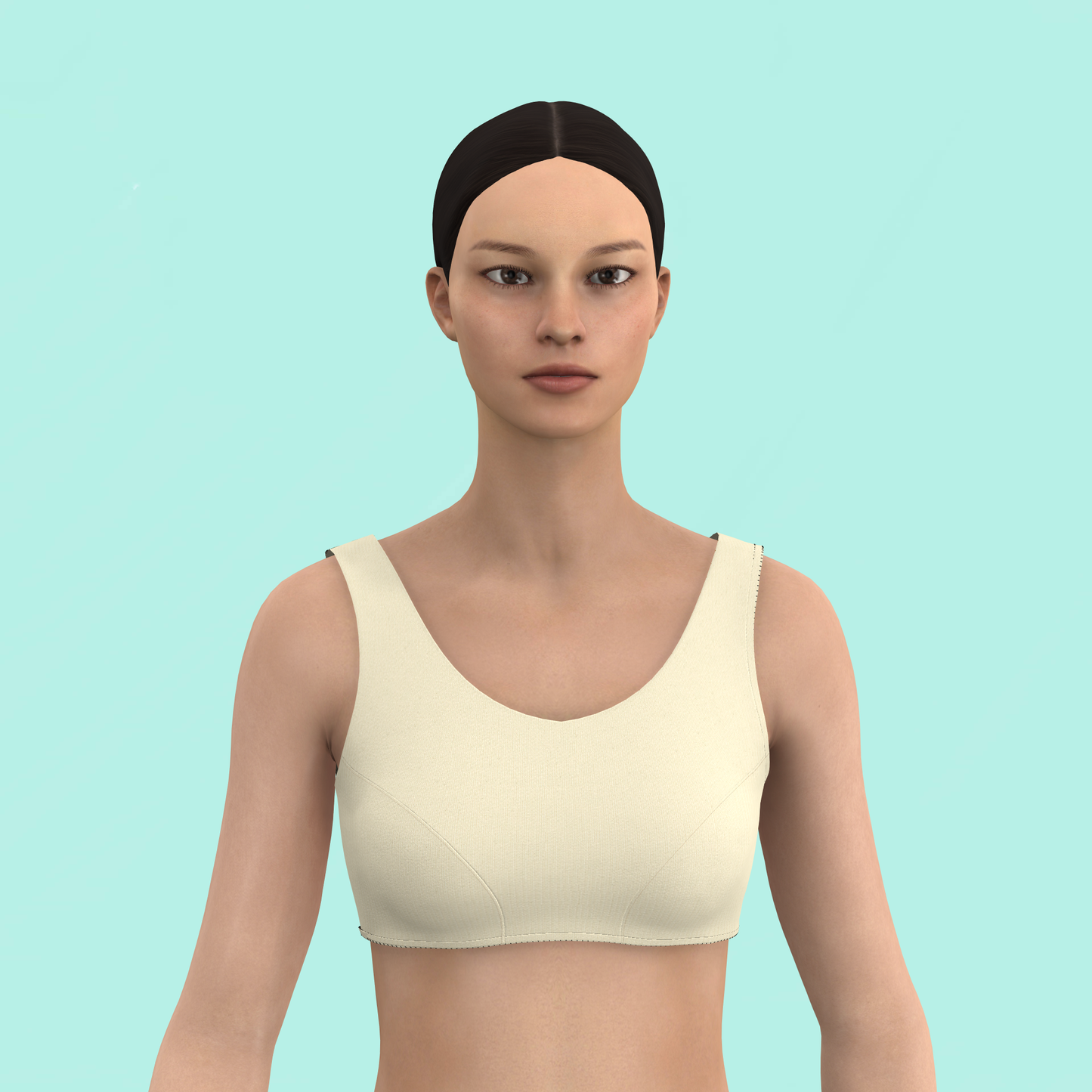 Dashing Deep U Neck Customized Blouse - CBLS005 (Stitching Service)