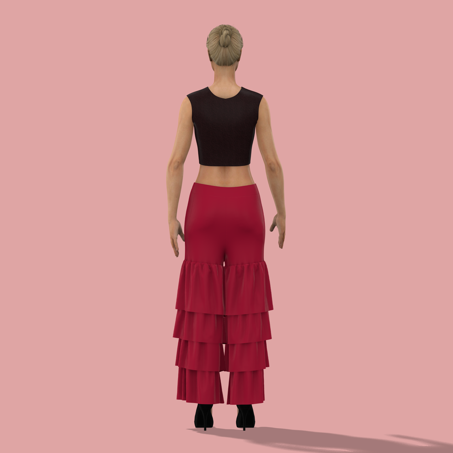 Perfection Multi Layered Customized Palazzo Pants - CPS012 (Stitching Service)