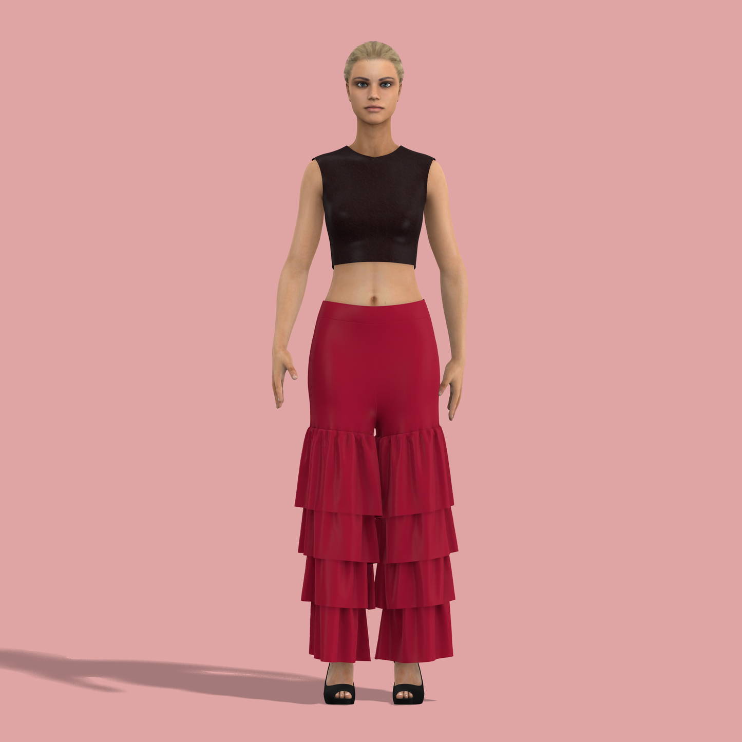 Perfection Multi Layered Customized Palazzo Pants - CPS012 (Stitching Service)