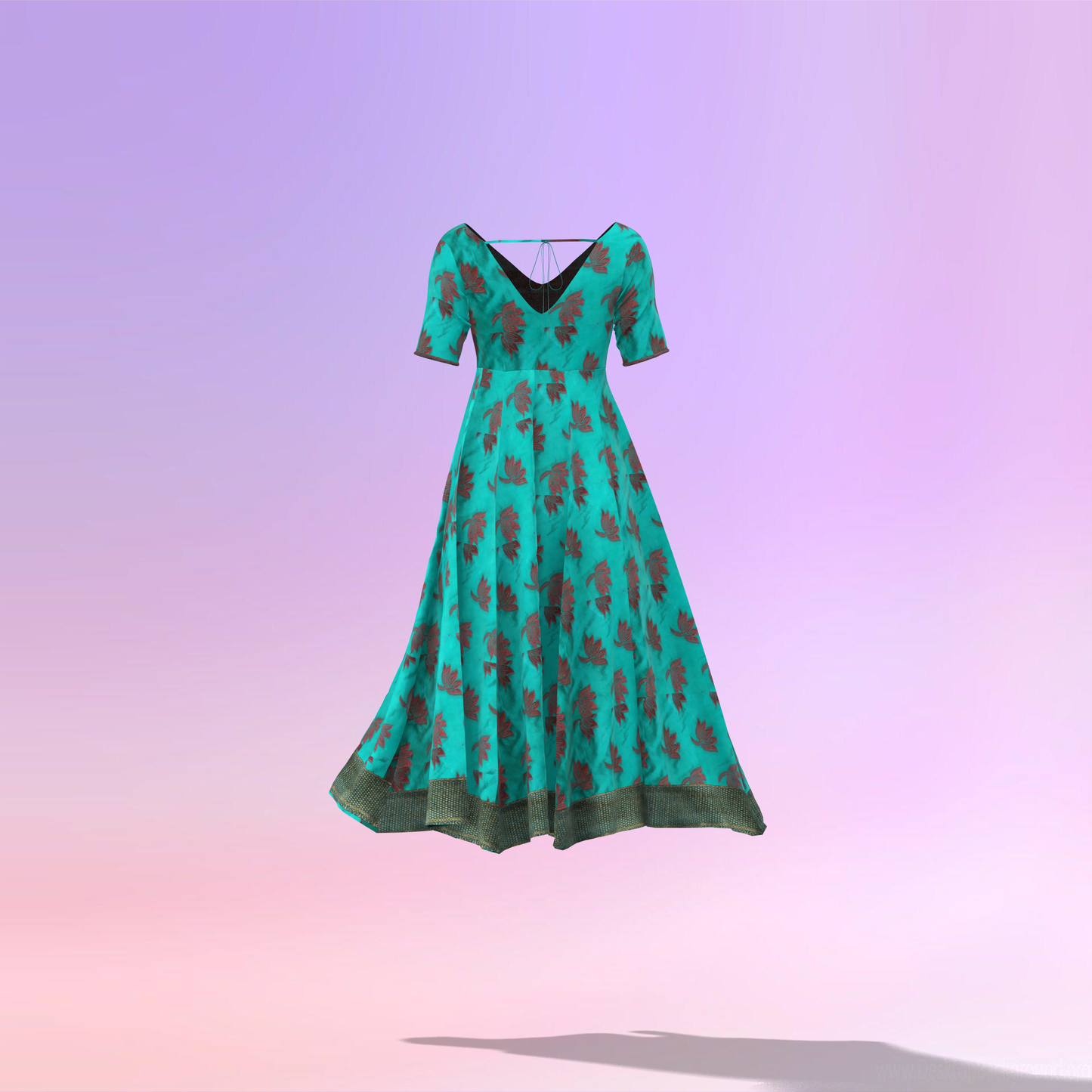 Elegance in Panels Customised Women Dress - CDSS058 (Stitching Service)