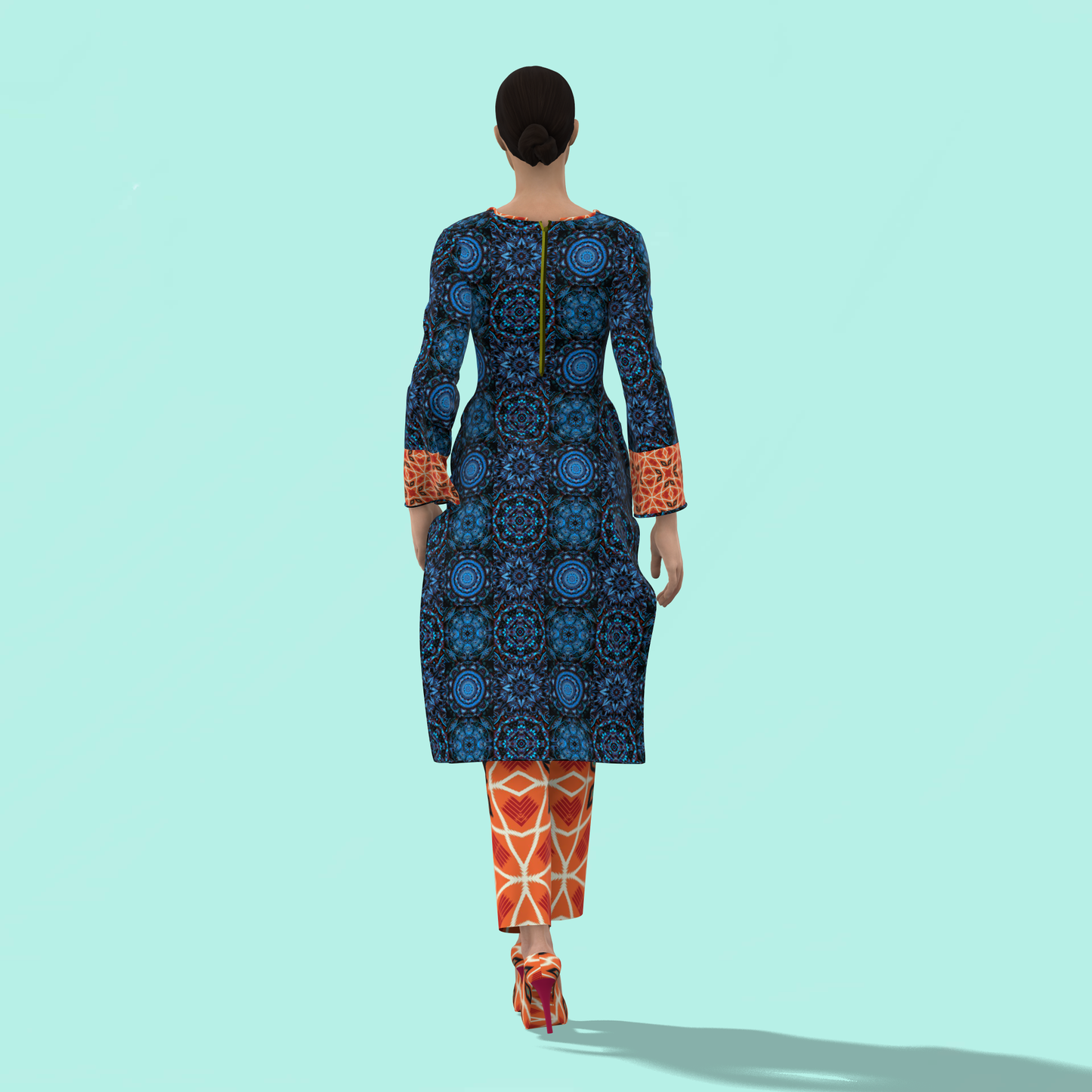 Patched Glam Duo Customized Salwar - CST006 ( Stitching Service)