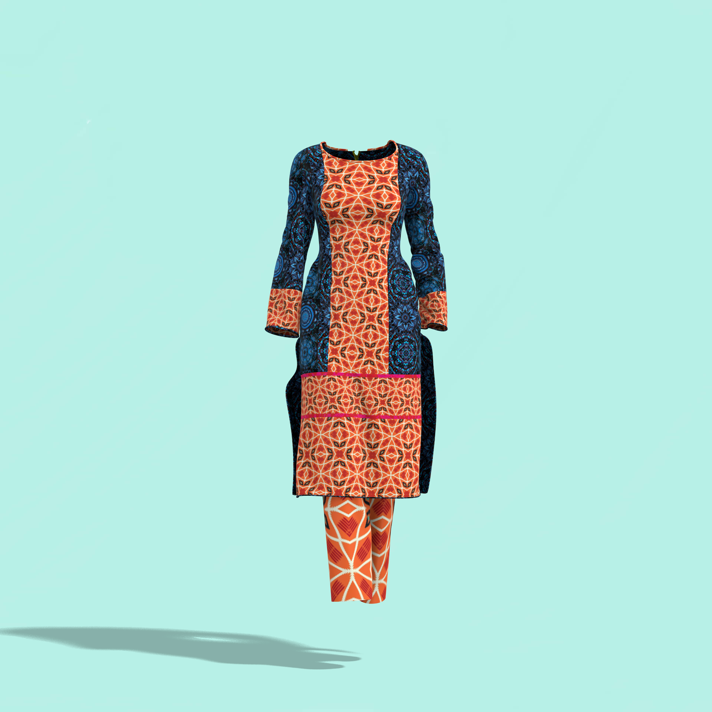 Patched Glam Duo Customized Salwar - CST006 ( Stitching Service)
