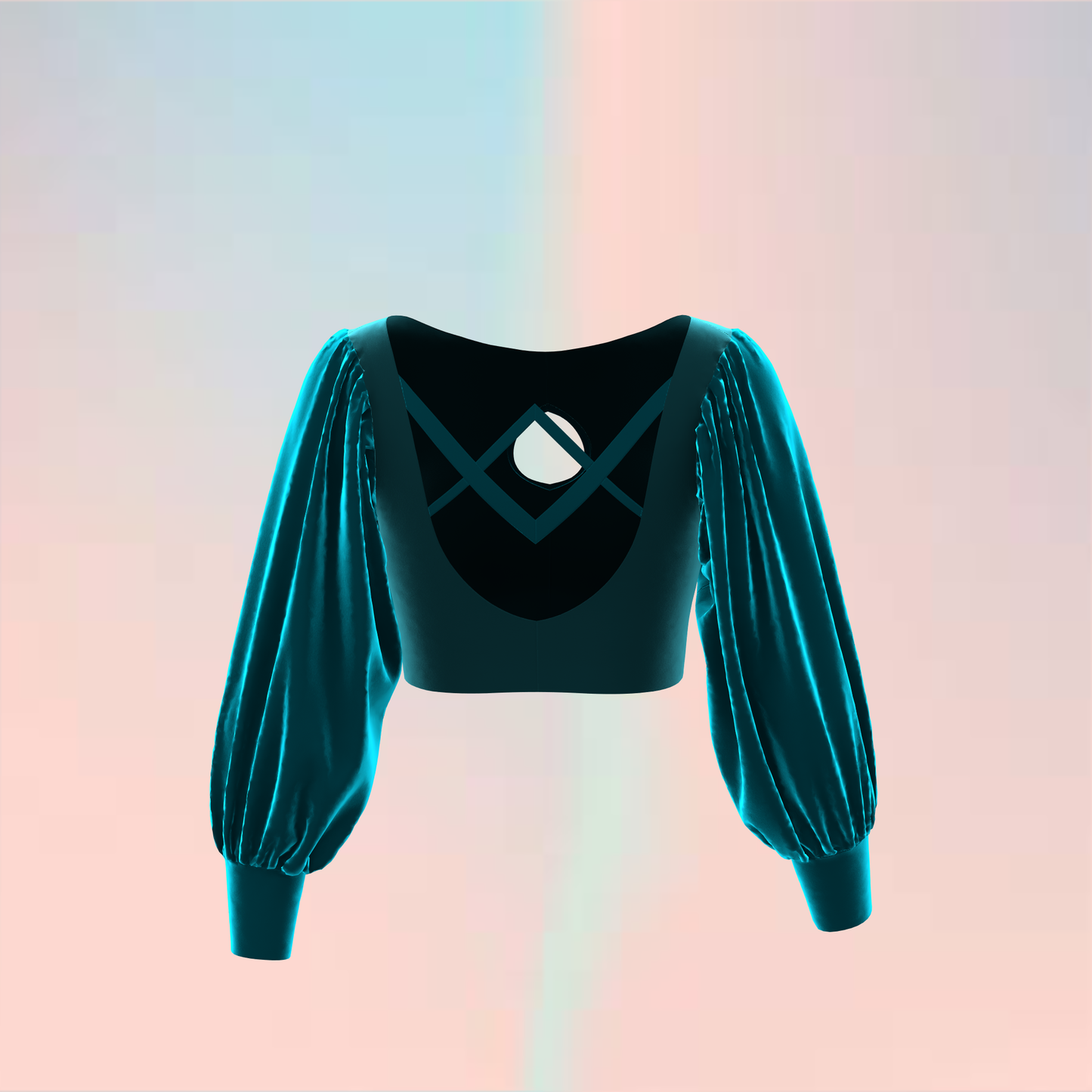 Breezy Bishop Sleeve Customized Blouse - CBLS029 (Stitching Service)
