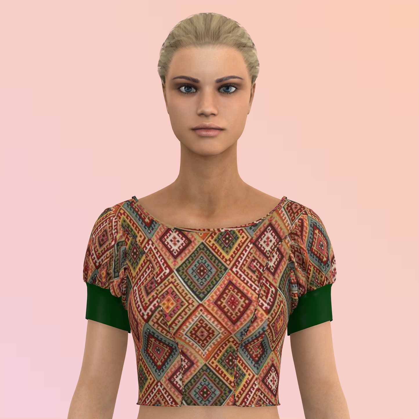 Effortless Strap and Pleats Magic Customized Blouse - CBLS038 (Stitching Service)