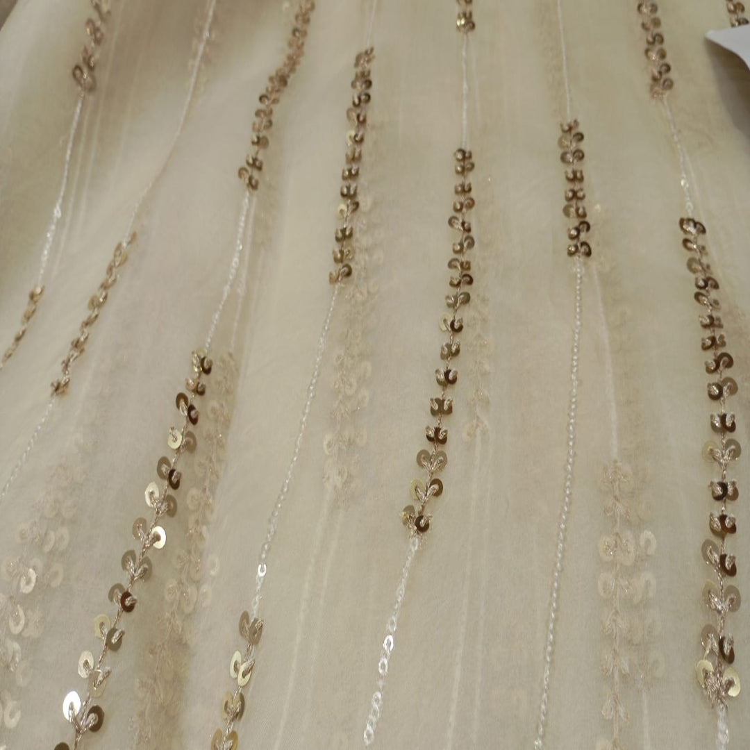 Sandal Organza sequins Row