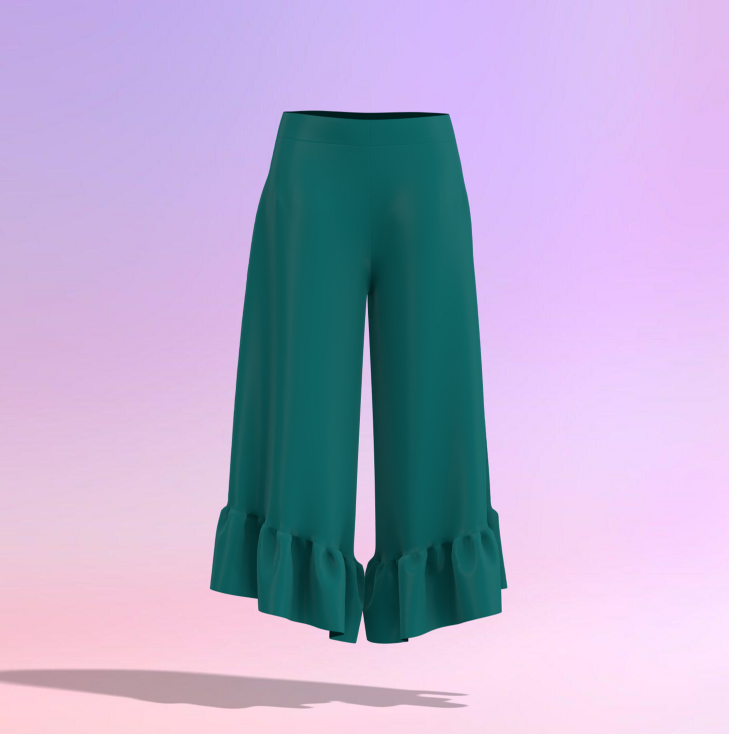 Ruffle Charm Customised Palazzo Pants - CPS013 (Stitching Service)