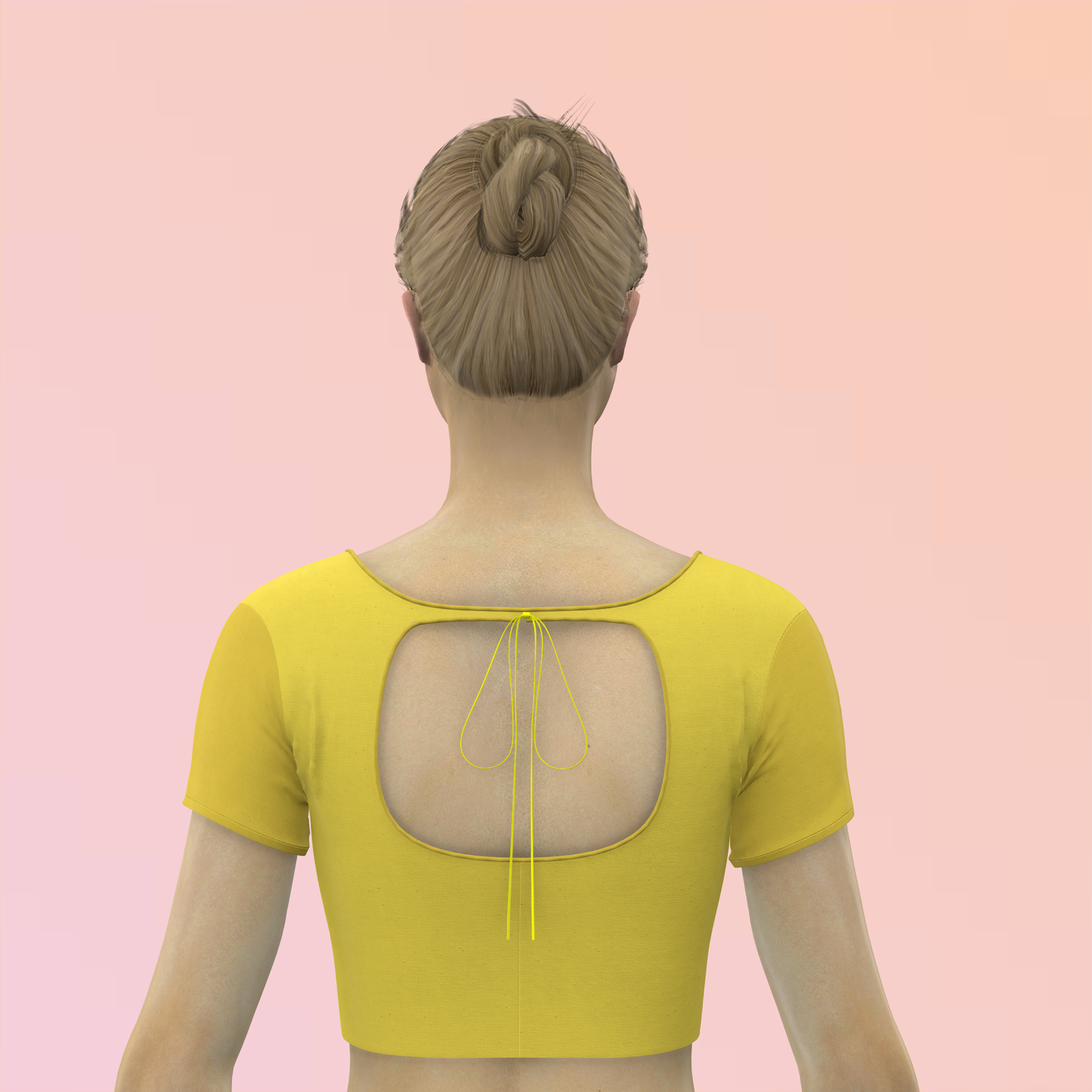 Chic Keyhole Affair Customized Blouse - CBLS021 (Sitching Service)