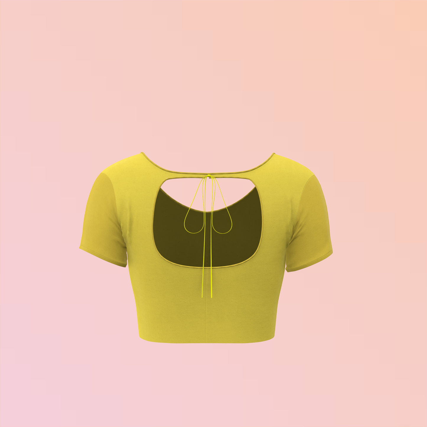 Chic Keyhole Affair Customized Blouse - CBLS021 (Sitching Service)