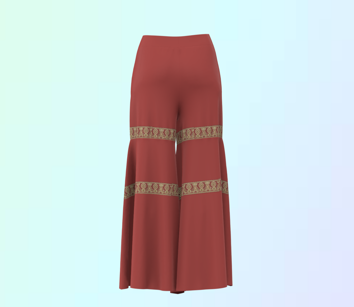 Stylish Tier Customised Palazzo Pants - CPS009 (Stitching Service)