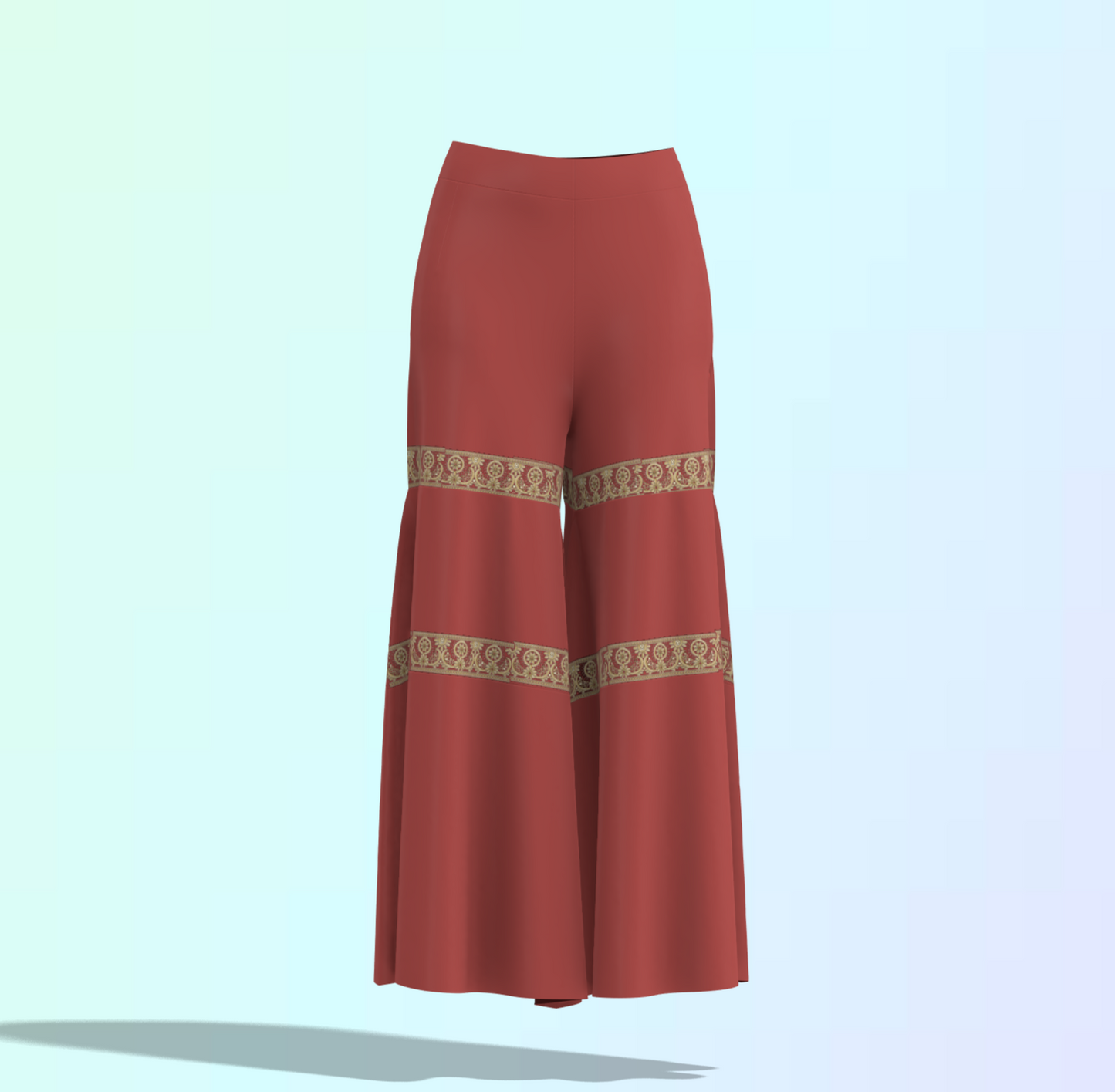 Stylish Tier Customised Palazzo Pants - CPS009 (Stitching Service)