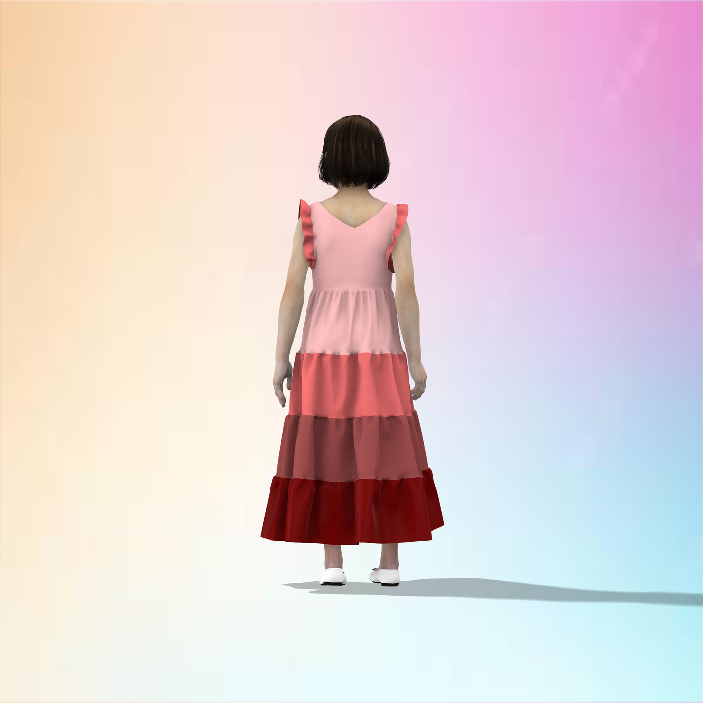 Twirling Tiers Mom-Daughter Combo Dress - MDC007 (Stitching Service)