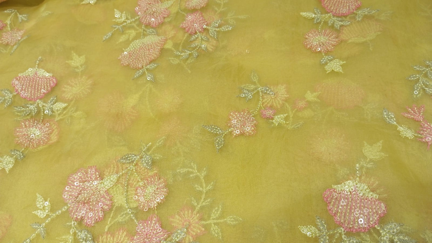 Yellow Tissue sequins