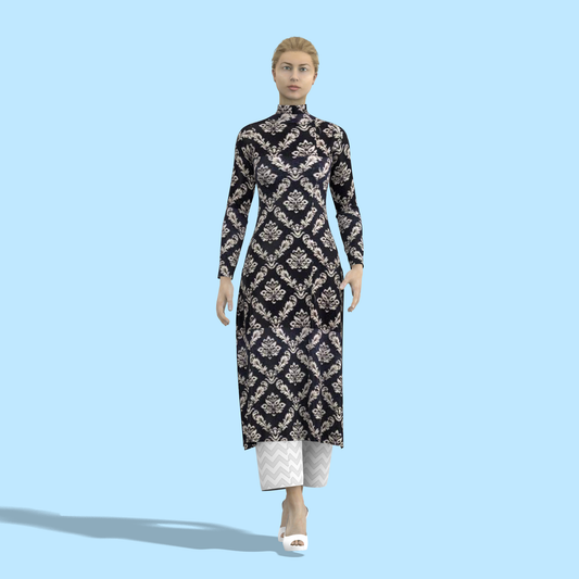 Chic and Elegant Customized Salwar Kameez - CST042 (Stitching Service)