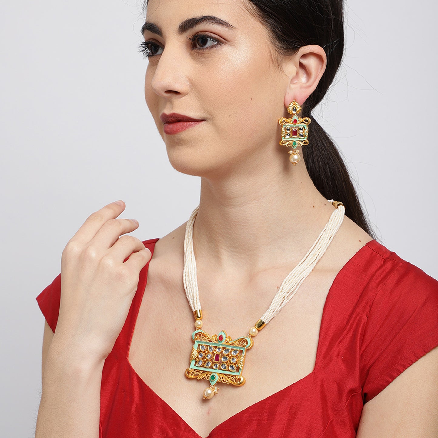 Mint Necklace Set