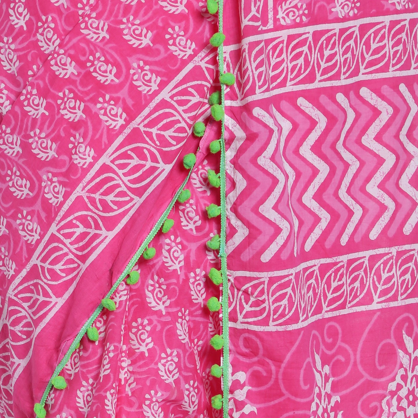 Voguish Pink Cotton Saree - JCS023