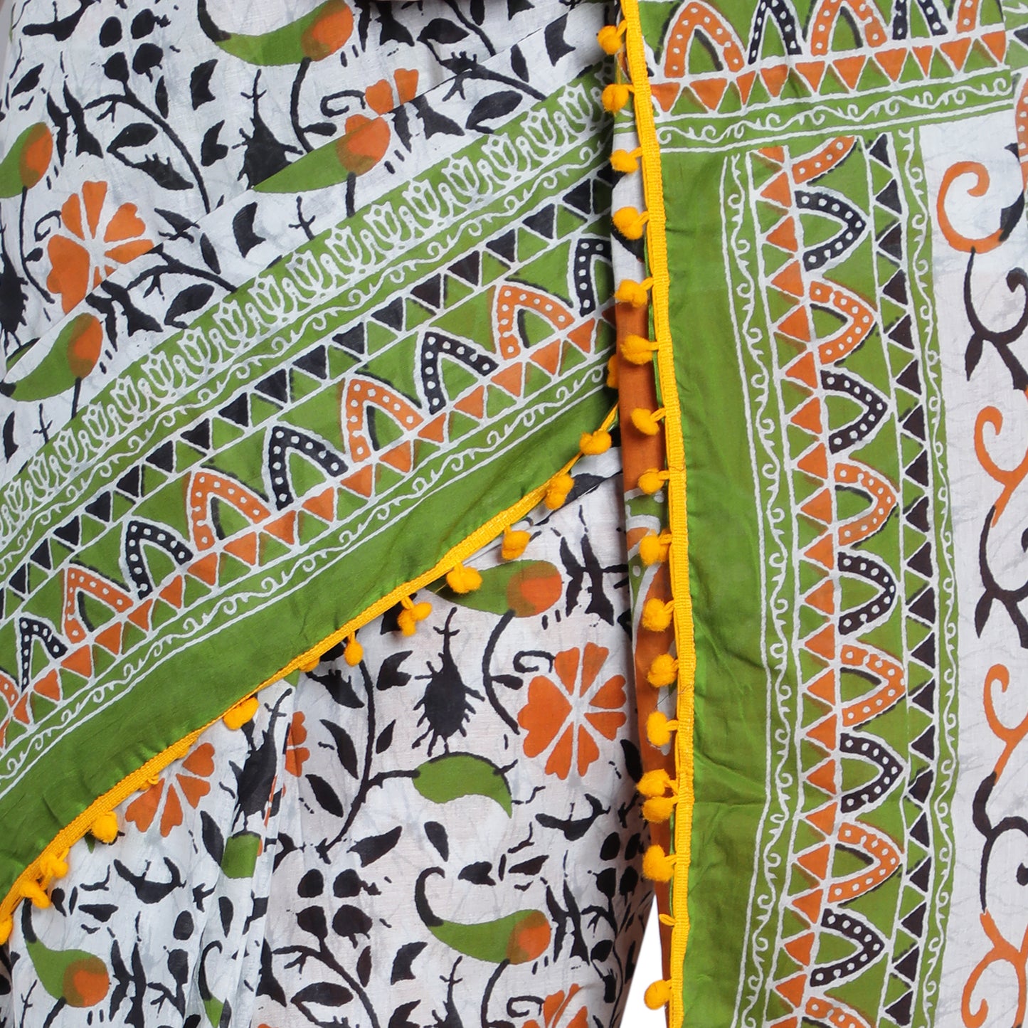 Jaipuri Splendor: Vibrant Cotton Saree with Exquisite Prints