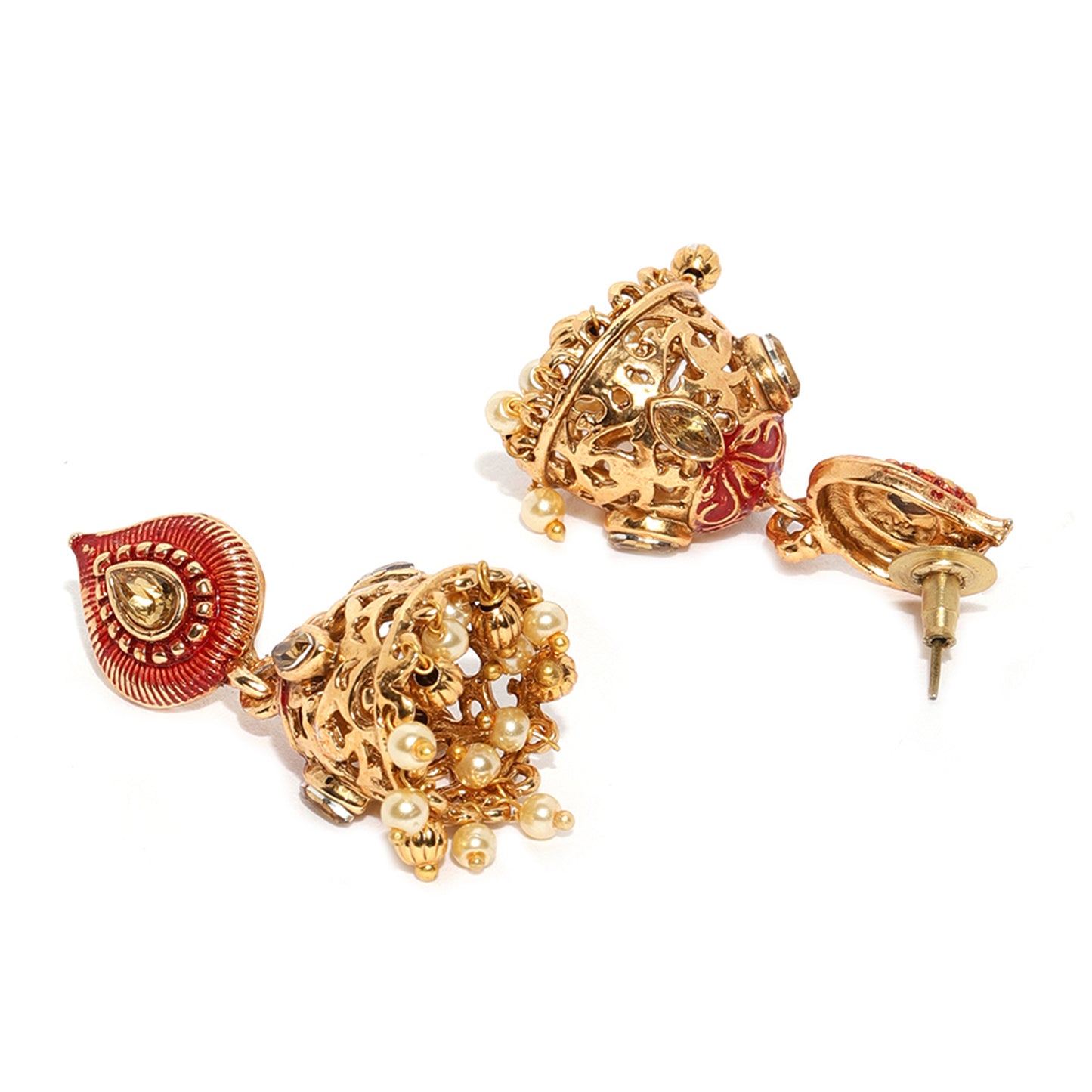 Pearl Beads Kundan Necklace Set
