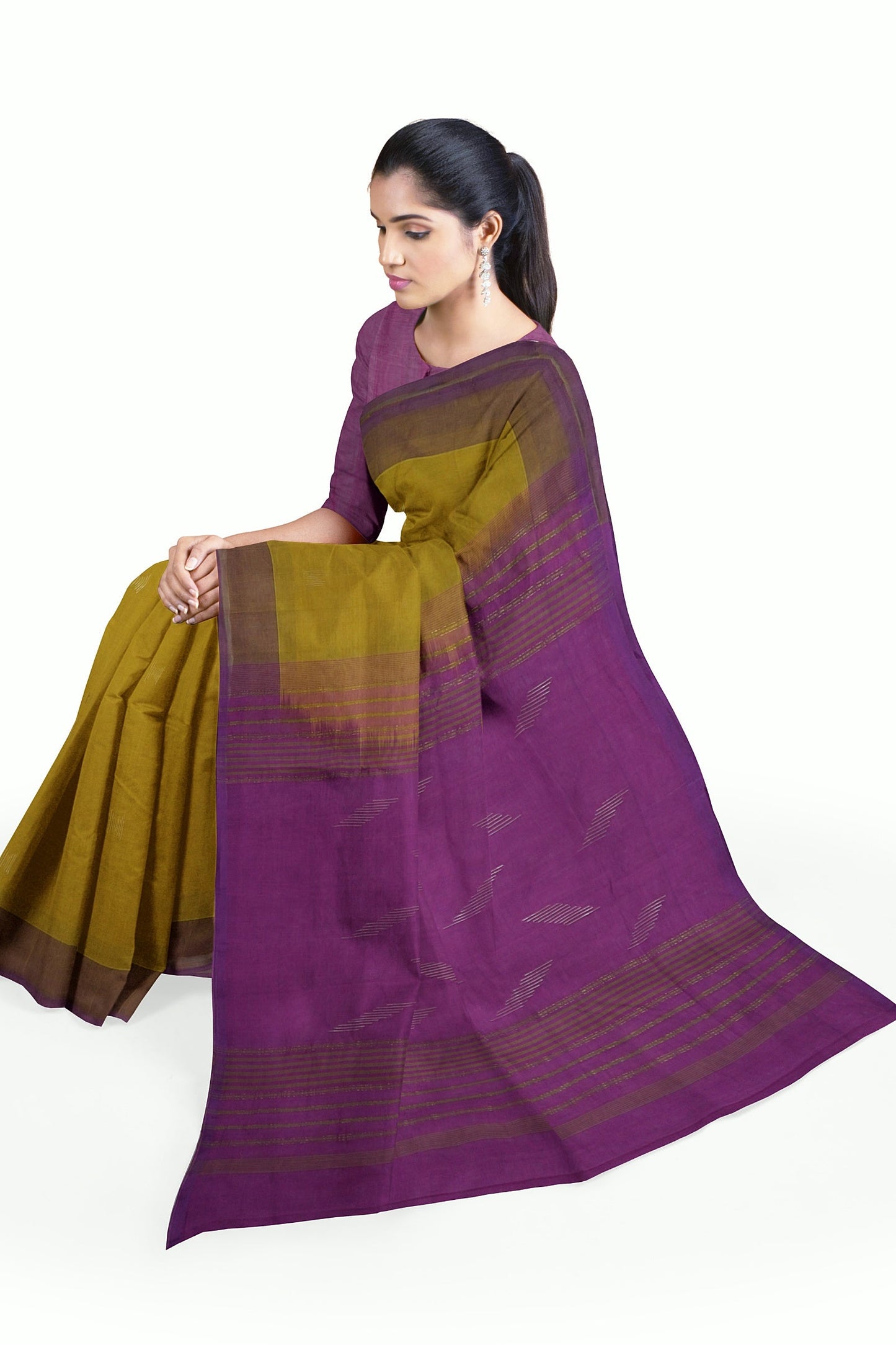 Banana Cotton Handloom Saree - BCS001