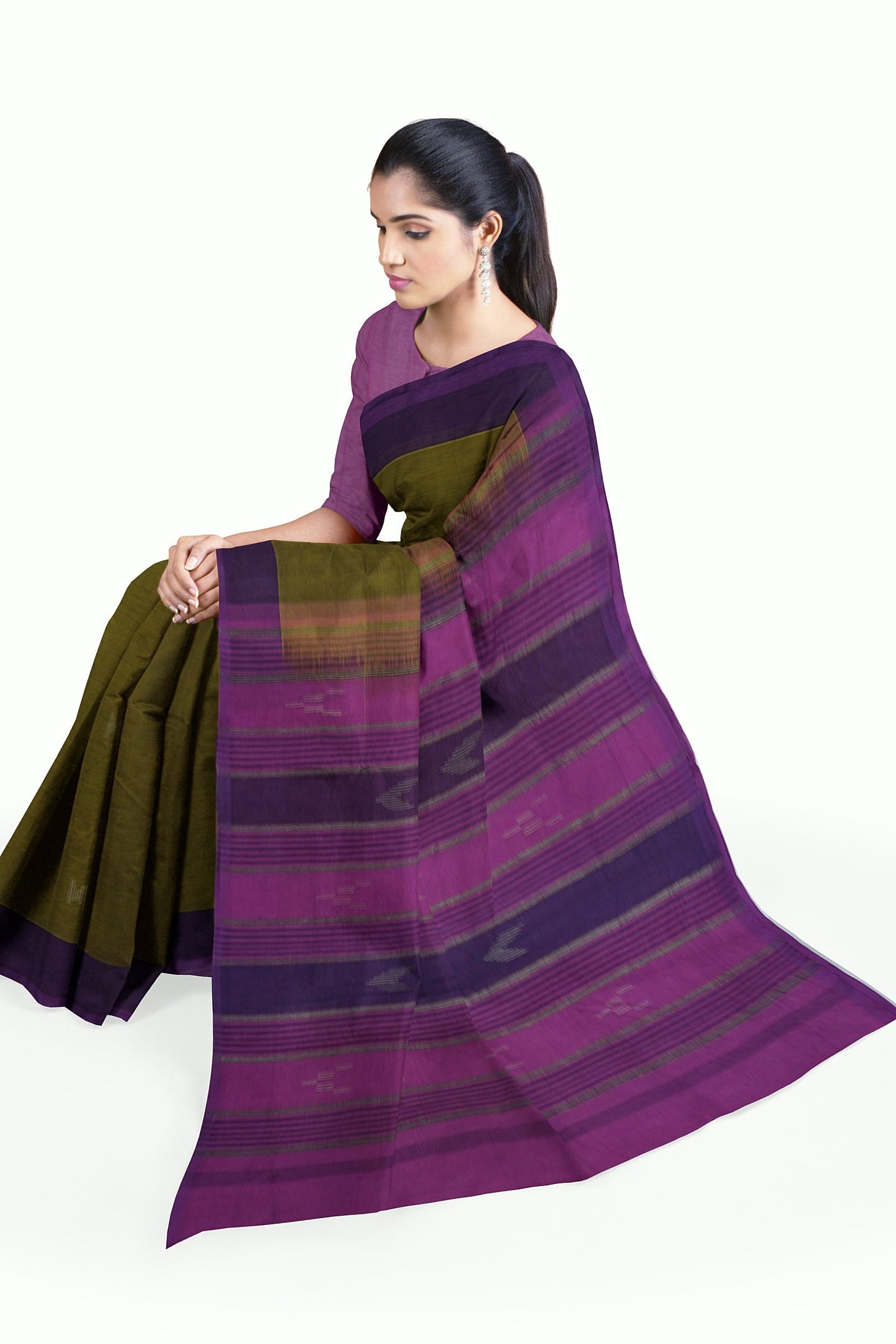Banana Cotton Handloom Saree - BCS002