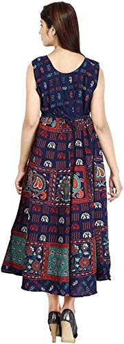 Jaipuri Printed Women's Cotton Long Dress