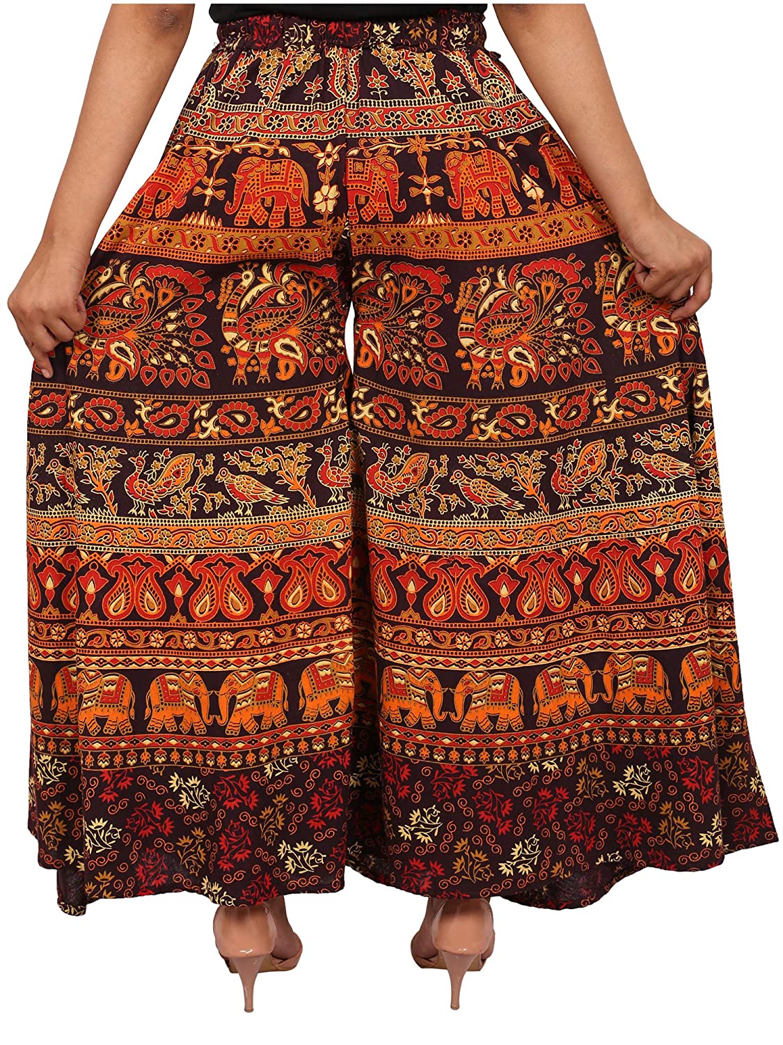 Jaipuri Printed Cotton Palazzo Pant (Free Size)