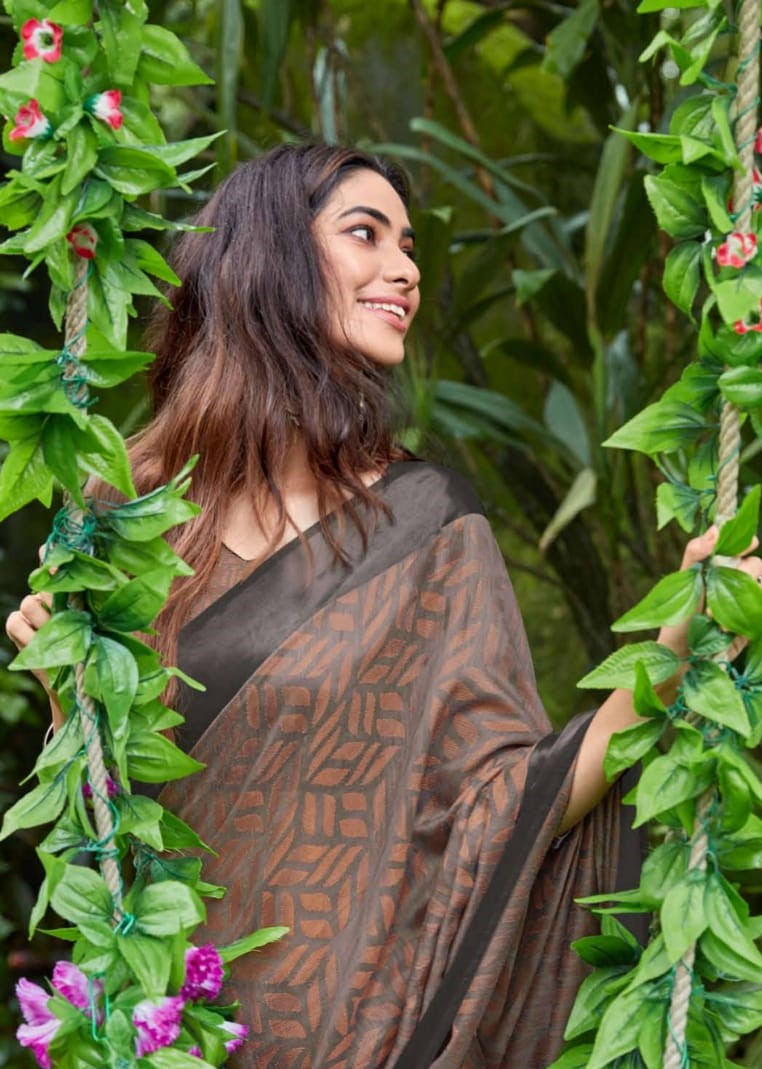 Brown Brasso Saree