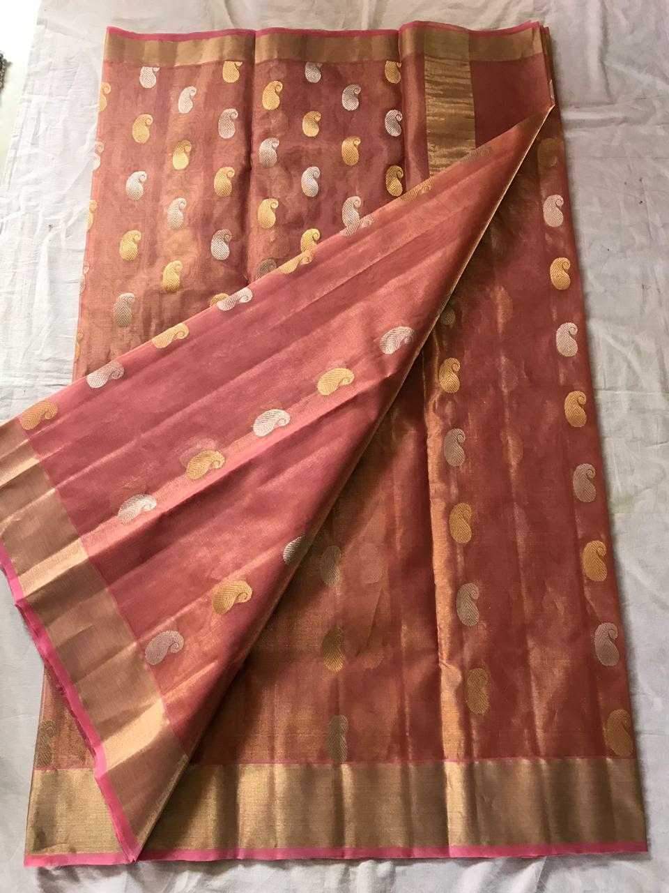 Chanderi Silk Saree- CSH026