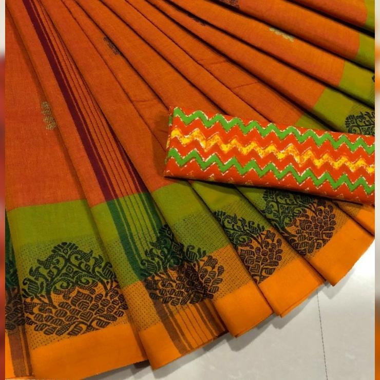 Chettinad Cotton Saree-CSH002