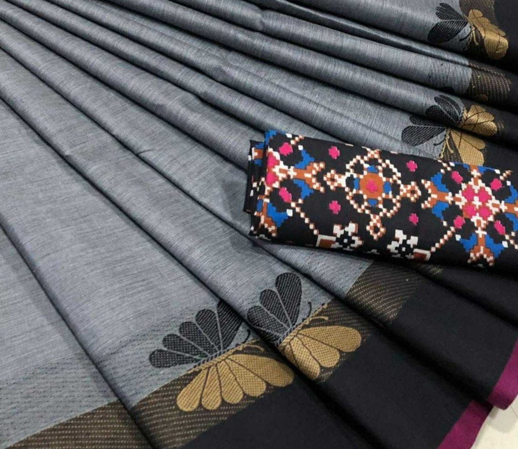 Chettinad Saree with Butterfly Border- CS113