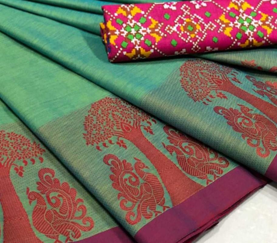Chettinad Saree with Fancy Border- CS102
