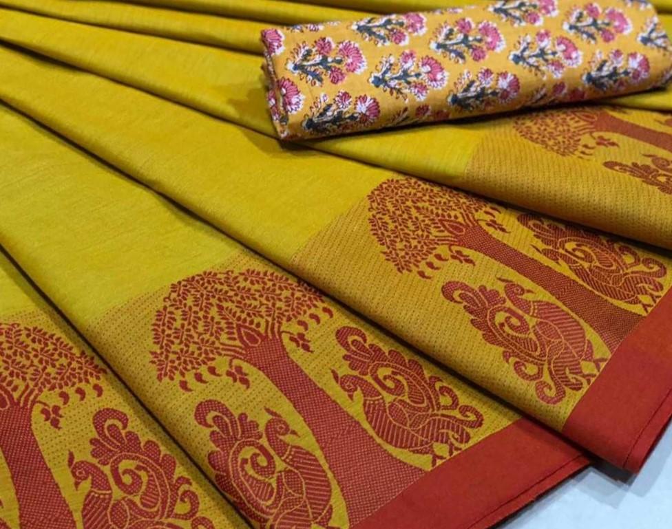 Chettinad Saree with Fancy Border- CS107