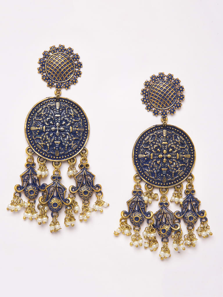 Ethnic Blue Earring