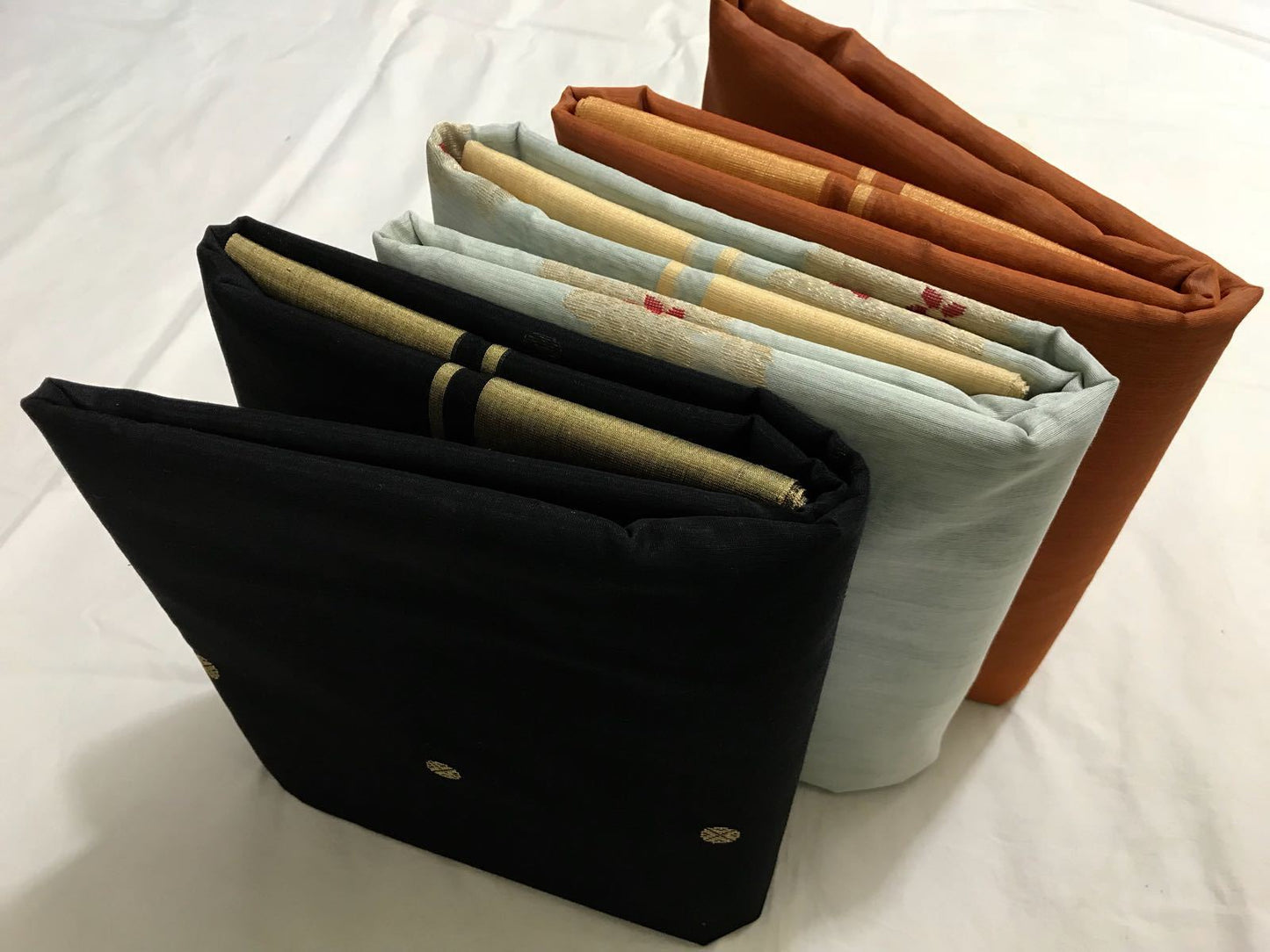 Black with Floral Designed Zari Border Chanderi Silk Saree