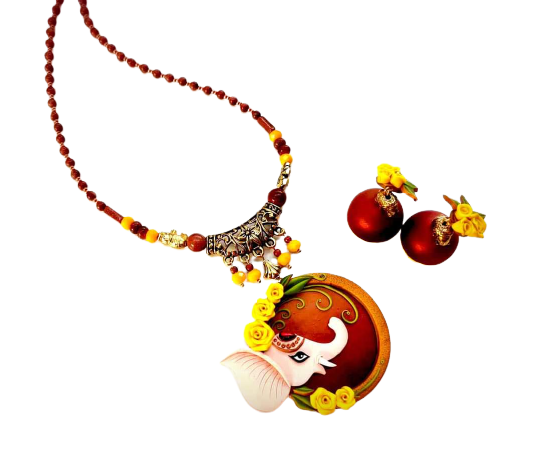 Ganesha Polymer Clay Jewellery Set – Fashionous