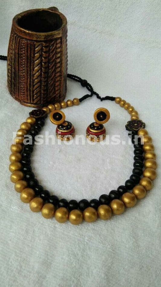 Black and Golden Terracotta Set