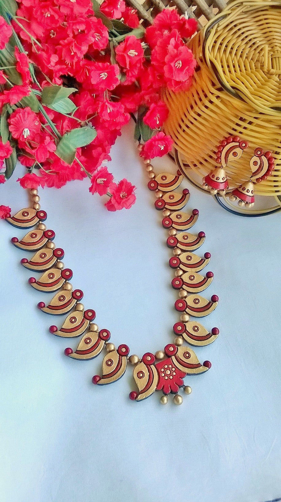 Grand Mango Terracotta Jewellery set