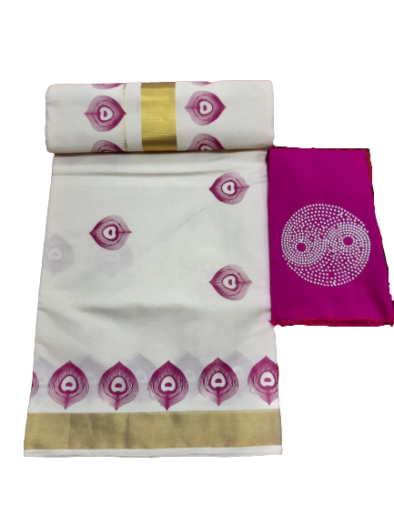 Kerala Kasavu Saree_KCS036