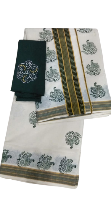 Kerala Kasavu Saree_KCS018