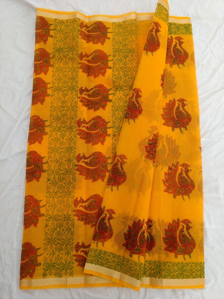 Kota Cotton Printed Saree Design-KOTASRE071