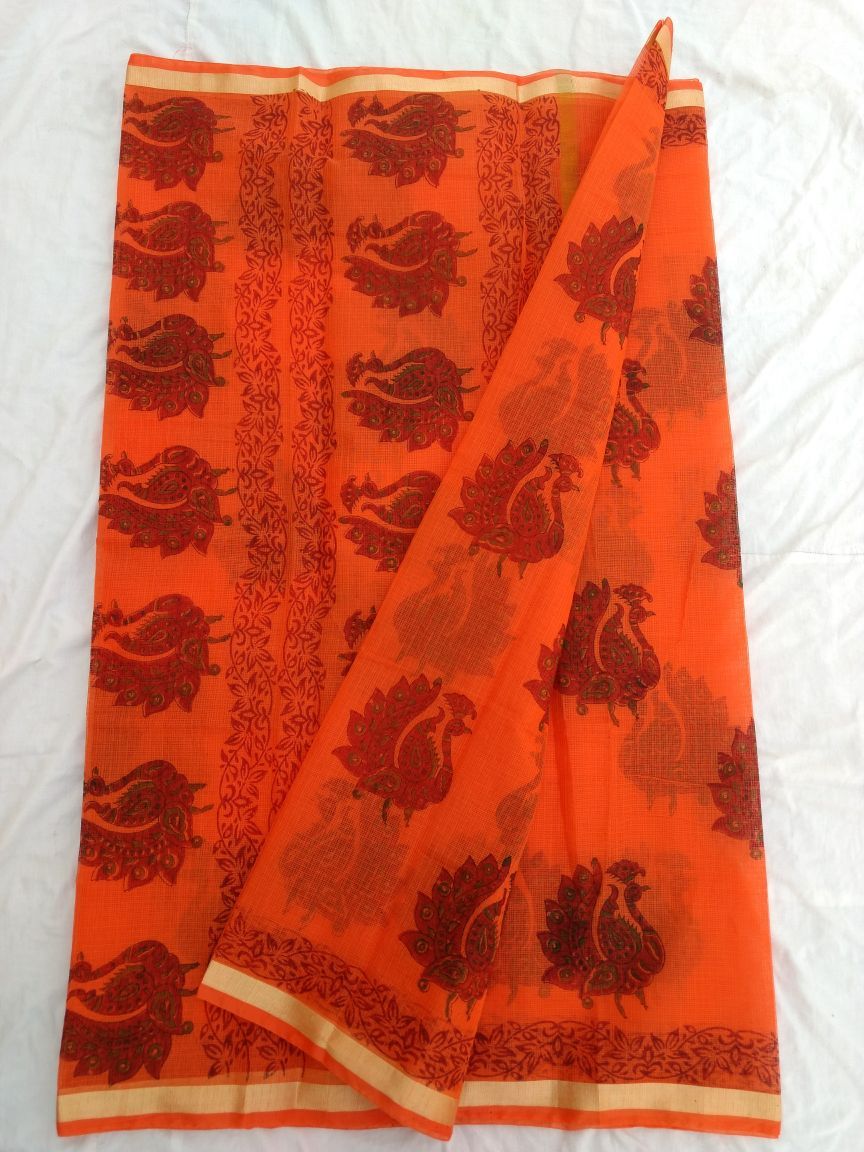 Kota Cotton Printed Saree Design-KOTASRE075