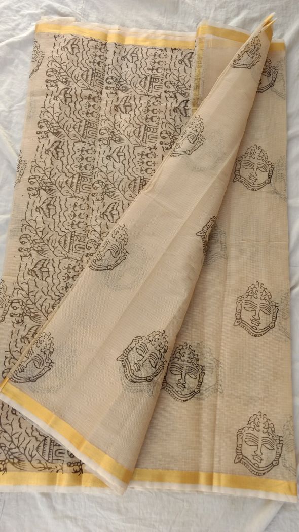 Kota Semi Cotton Printed Saree Design-KOTASRE058
