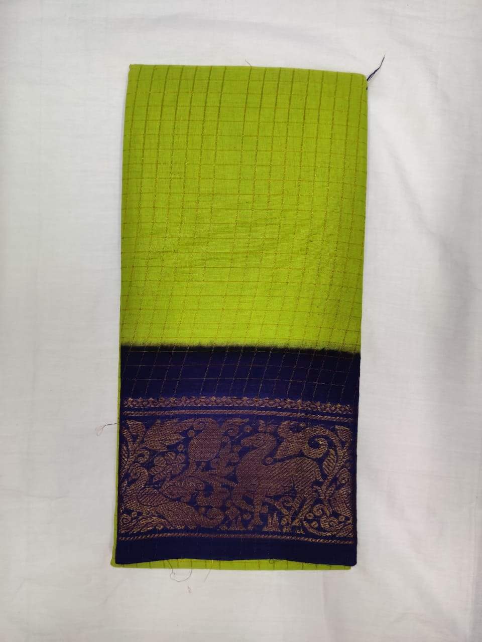 Madurai Sungudi Sarees - Double side Jari Border MSS 026