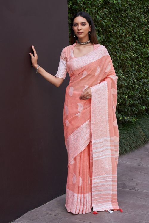 Linen Saree - LS002
