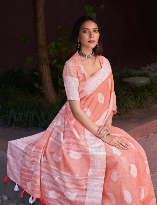 Linen Saree - LS002